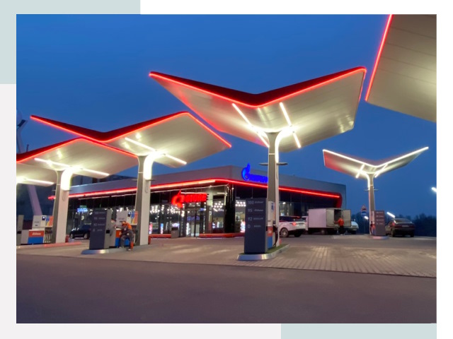 Навесы для АЗС в Туле