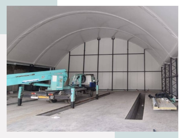 Внутреннее оснащение ангаров в Туле