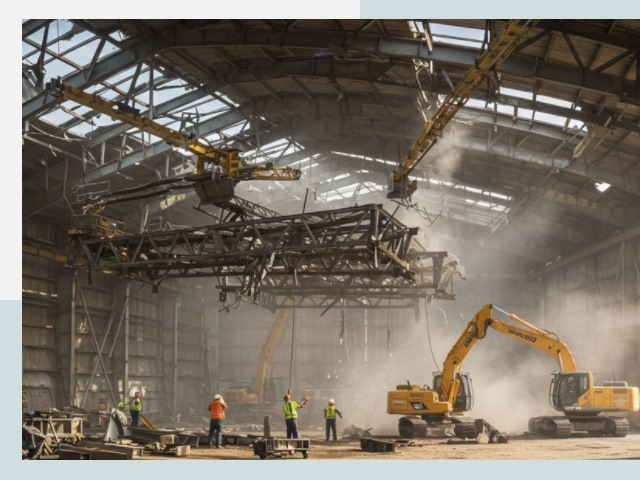 Демонтаж ангаров в Туле от 610 руб. за м²