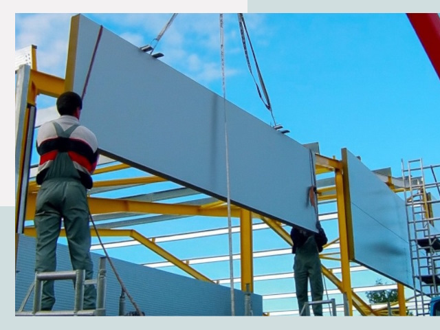 Монтаж сэндвич-панелей в Туле от 610 руб.