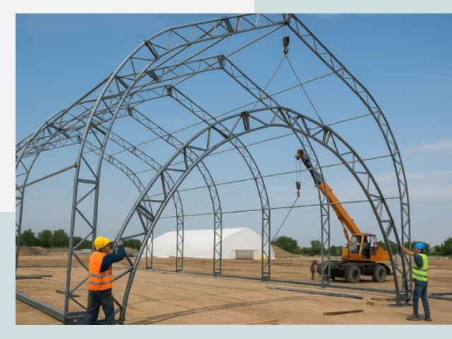 Монтаж ангаров в Туле от 610 руб. - Надежно и быстро